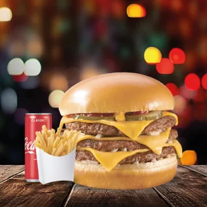 BURGERS - TRIPLE CHEESE